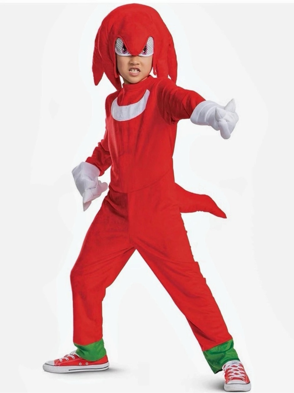 Sonic the Hedgehog Knuckles Deluxe Costume Red